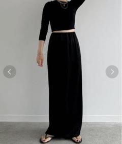 最終値下げenof ace long skirt ブラック　M ace long skirt｜ENOF(イナフ)公式通販