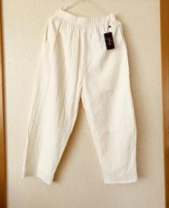 新品未使用　ゆったり　コットン　パンツ　Ｍ〜L 綿100% イージーパンツのサムネイル