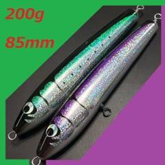 ☆　ブラック・イエロー　ウッドダイビングペンシル 120g ガンマタイプ ☆ ブラック・イエロー ウッドダイビングペンシル 120g ガンマタイプ