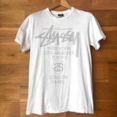 【STUSSY ステューシー】 Tシャツ 水色 ライトブルー メンズS