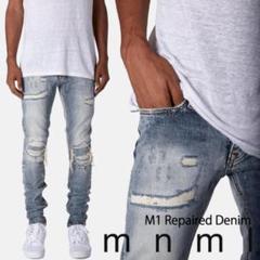 mnml M1 Repaired Denim ダメージ デニムパンツ 31（mnml