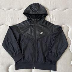 Nike フード付きウィンドブレーカー ブラック ジュニアSサイズ