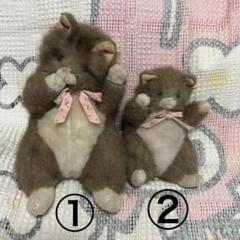 昭和レトロ　オオハラ　モニー　mony 猫　ぬいぐるみ　2コセット 中古　日本製 m13696211461_1.jpg?1710027923