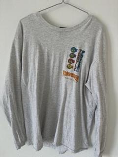グレー 長袖カットソー プリント入り　スラッシャーのサムネイル
