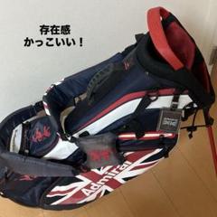最終美品　Admiral スタンド式ゴルフバッグ 新品ネームプレート、フード付き 最終美品 Admiral スタンド式ゴルフバッグ 新品ネームプレート