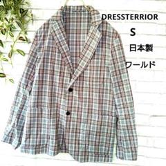 【DRESSTERRIOR】 チェック柄　春夏 テーラードジャケット S