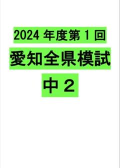 2024年度 第1回 愛知全県模試(中2) 5教科セットのサムネイル
