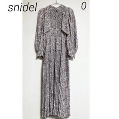 0317 SNIDEL スナイデル バリエプリント プリーツブラウスワンピース