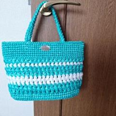 ハンドメイド スズランテープバッグ