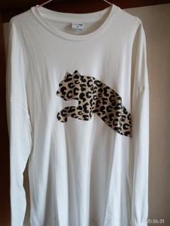 PUMA レオパードプリント Tシャツ M