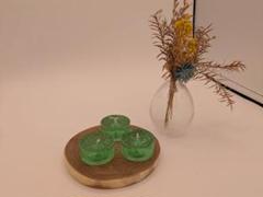 ハンドメイド　ジェルアロマキャンドル　サンダルウッドアンバーの香り　3個セット