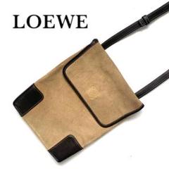 LOEWE ロエベ スエード ミニバッグ アナグラム ショルダーバッグ