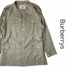 【トレンチ風】Burberrys バーバリー シャツジャケット カーキ S