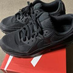 中古 AIRMax90 オールブラックスニーカー 25cm