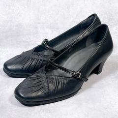 美品【アシックス　ワラッジ】 走れるパンプス (22.5) ストラップ　レザー