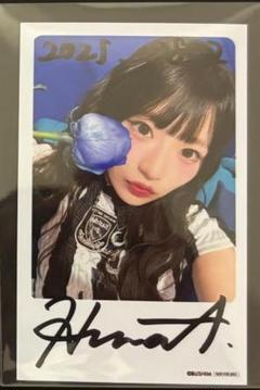 BLUE TRIP #16 チェキ風フォトカード 青木陽菜 直筆サイン