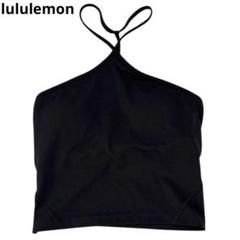 美品　ルルレモン　lululemon　ストラップタンクトップ　ヨガ　ブラック