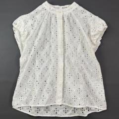 極美品 ボールジィ ロロンフラワーエンブロイダリー フレンチスリーブブラウス