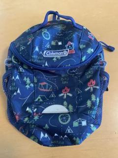 【Coleman】キッズプチ キャンプ柄 リュック ネイビー