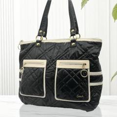 美品/COACH/ナイロントートバッグ/15873/黒/ポピー/キルティング 2025年最新】コーチ 15873の人気アイテム - メルカリ