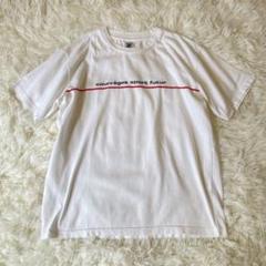 グレージュスポーツフューチャー　ホワイト　コットン　半袖Tシャツ　デサント