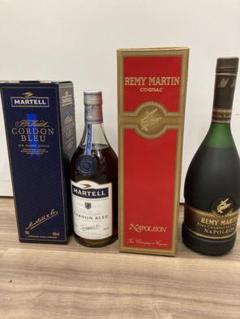 【古酒】マーテルコルドンブルー　レミーマルタン・ナポレオン　 二本セット 古酒】マーテルコルドンブルー レミーマルタン・ナポレオン 二本