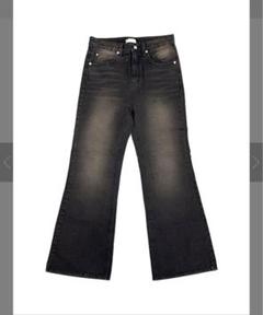 vintage wash bootscut denim pants