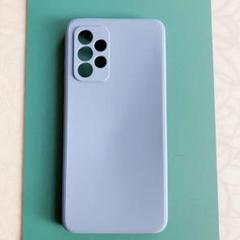GALAXY A52 5G シリコンケース パープル