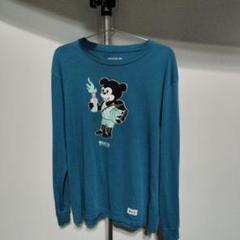 AKTR 青 長袖　カットソー M　ロンT　ロンティー