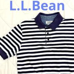 タイムセール！激安！美品！L.L.Beanボーダーポロシャツ Mサイズのサムネイル