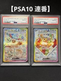 テラスタルフェスex ブイズ 19連番 オール PSA10 図鑑順 マスボミラー すべてPSA10／10連番】テラスタルフェス ブイズSAR（図鑑No.順