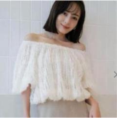 【セット販売】チュールジャガード2WAYブラウス＆ニットスカート