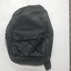 ブラックナイロンリュック 2ポケットのサムネイル