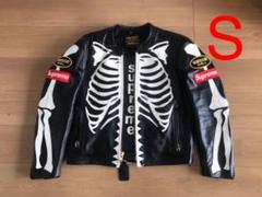 S黒Supreme/Vanson LeatherBonesJacket登坂三代目