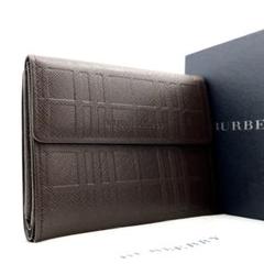 デッドストック・正規品】バーバリー 折り財布 エンボスチェック デッドストック・正規品】バーバリー 折り財布 エンボスチェック