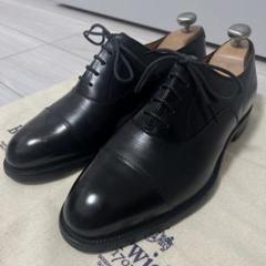 匠モデル✨スコッチグレイン 革靴 黒 T005 内羽根 ストレート