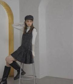 五十嵐麻由さま〕EIMY GOLF千鳥 ハイネックジャガードワンピース エイミー 五十嵐麻由さま〕EIMY GOLF千鳥 ハイネックジャガードワンピース