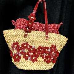 チチニューヨーク お花が可愛いかごバッグ Amazon | [チチニューヨーク] CheChe NewYork 花 立体アップリケ