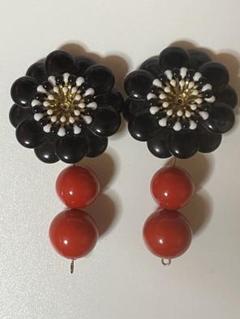 レディース　イヤリング　昭和レトロ　古典　花　和　可愛い　個性的