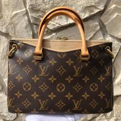 美品 ルイヴィトン モノグラム パラスBB ベージュ 2WAY ハンド