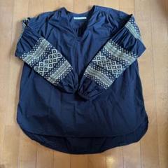 ne Quittez pas ヌキテパ 刺繍ティアードブラウス エンブロイダリー