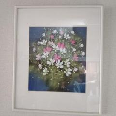 ①ビンテージ！ArakiKoji の肉筆絵画 コスモス　1991年　サイン入 ①ビンテージ！ArakiKoji の肉筆絵画 コスモス 1991年 サイン入