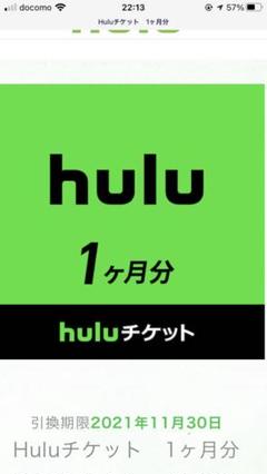 Hulu 1ヵ月チケット フールー