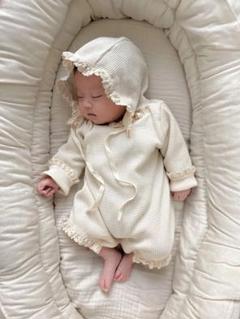 Noeul.  monbebe  newborn  ロンパース  ボンネット Noeul. monbebe newborn ロンパース ボンネット - メルカリ