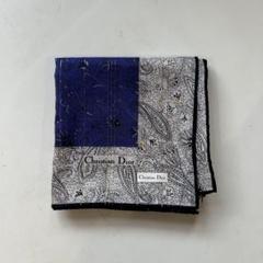 新品Christian Dior クリスチャンディオール ペイズリー柄ハンカチ
