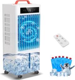 冷風機 工事不要 冷風モード 風量6段階 10.0L水タンク 12時間切タイマー