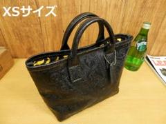 ☆XSサイズ☆ちょい悪ブラックペイズリーのミニトートバッグ!日本製　姫路レザー黒 ☆XSサイズ☆ちょい悪ブラックペイズリーのミニトートバッグ