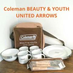 Coleman UNITED ARROWS 別注 エナメルディッシュ＆カトラリー Coleman UNITED ARROWS 別注 エナメルディッシュ＆カトラリー