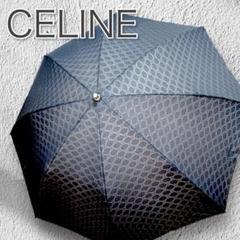 Celine セリーヌ マカダム総柄 レース 日傘 折りたたみ傘 鑑定済み正規品 美品 CELINE セリーヌ マカダム総柄 折畳み傘 日傘 黒 レース