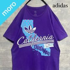 No.12 adidas アディダス Tシャツ　プリントシャツ　トレフォイル　紫